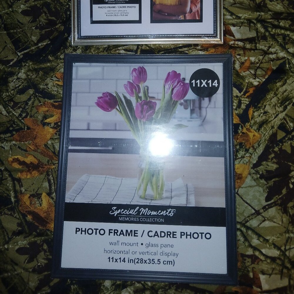 Photo Frame, 2pc Set, One is 11X14 & One holds two 4X6